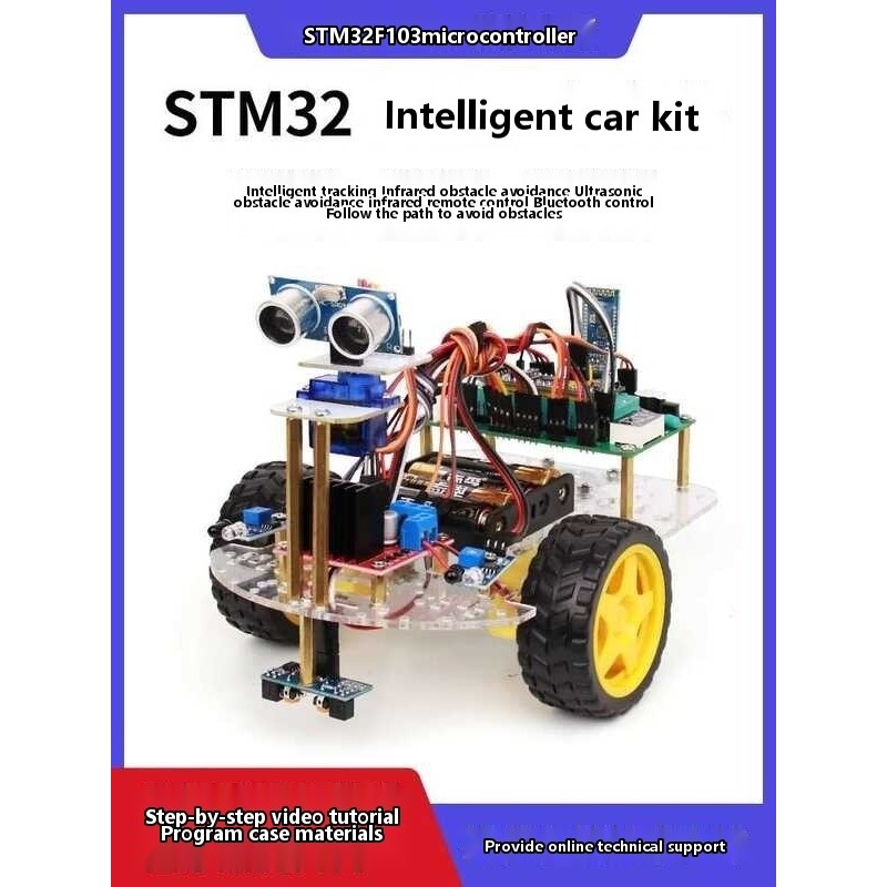 STM32 microcontroller intelligent car tracking, obstacle avoidance ...