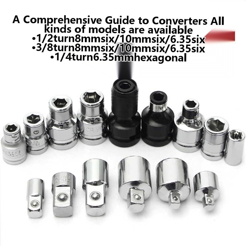 Square conversion inner hexagonal hole socket screwdriver joint rod ...