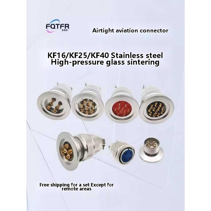 Aviation Plug 304 Stainless Steel KF16/25/40 Vacuum Airtight Glass ...