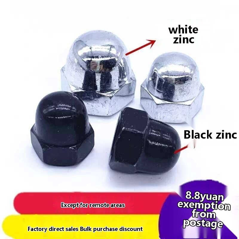 Galvanized Zinc GB923 One-piece Black Fine Thread Integrated Cap Cap ...