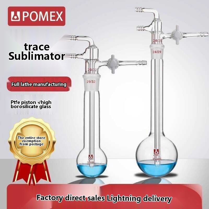 Glass Micro PTFE Piston Pressure Reducing Sublimator Device with Liquid ...
