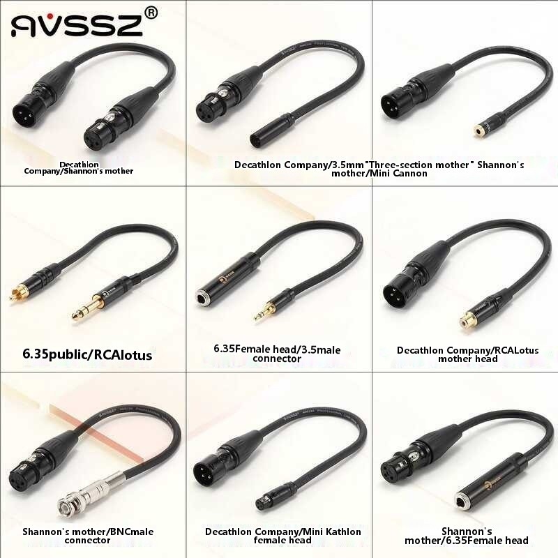 AVSSZ Microphone Extension Conversion Audio XLR Cable Headphone XLR/RCA ...