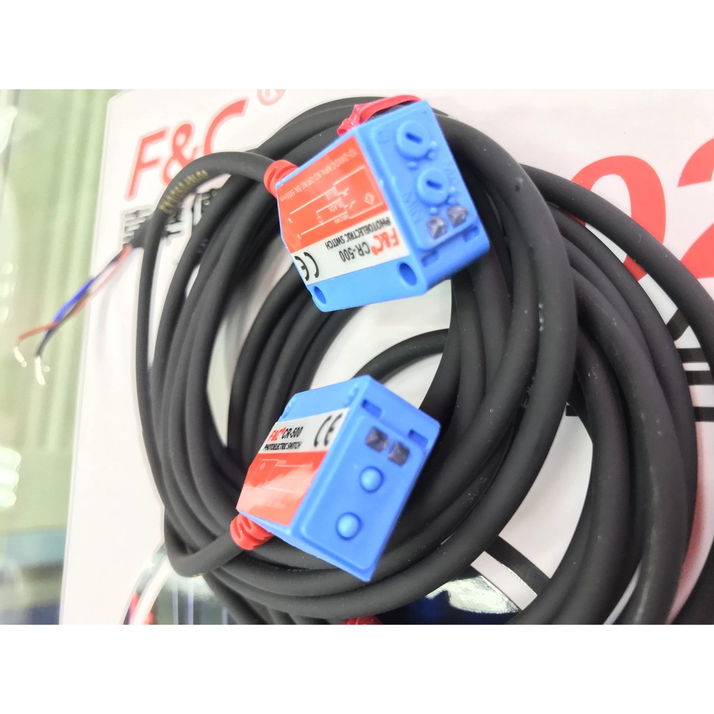Jiazhun Sensors F&C Square Photoelectric Switch CR-500/CRTI-S500N R2M ...