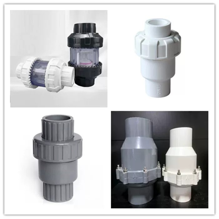 PVC check valve, intermediate valve, one-way valve, flap type, ball ...
