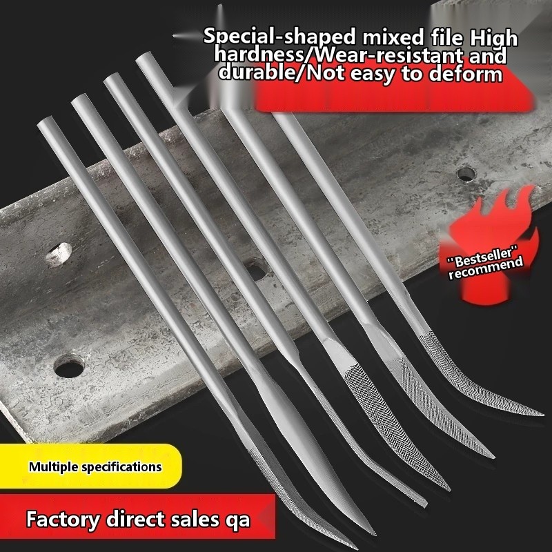 Assorted small files, curved files, metal molds, wood deburring ...