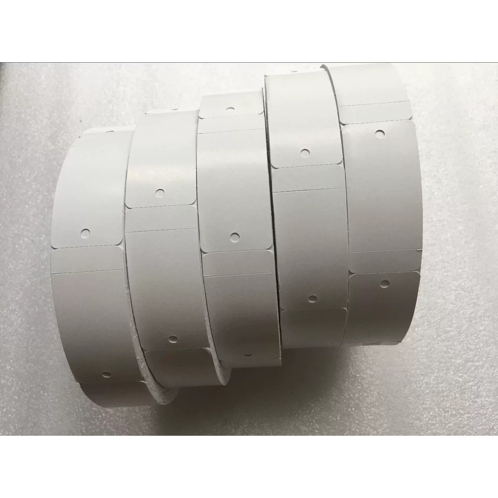Blank garment tags rolls, 40*110 (95+15)*500 sheets, certificate of ...