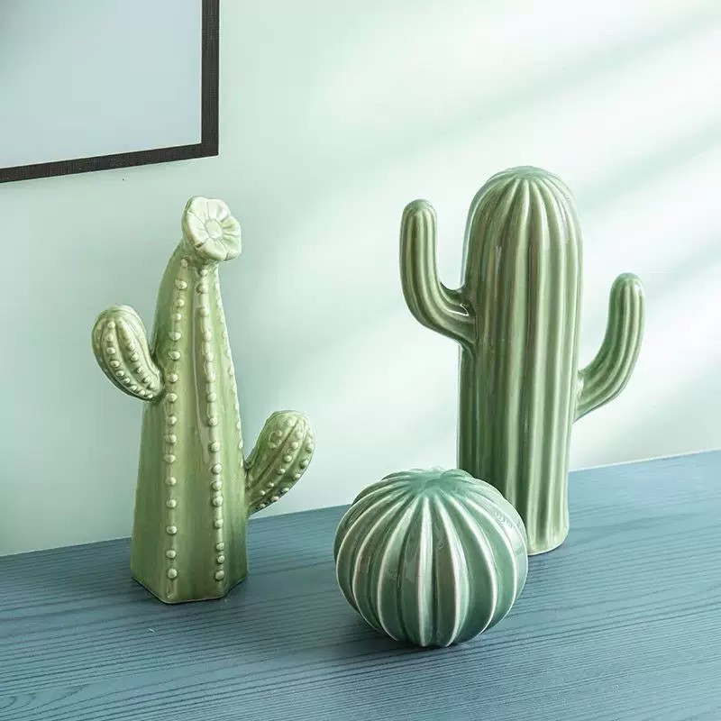 Ins Nordic style decor, IKEA cactus props, wine cabinets, TV stands,  creative entryway ceramic soft | Shopee Philippines