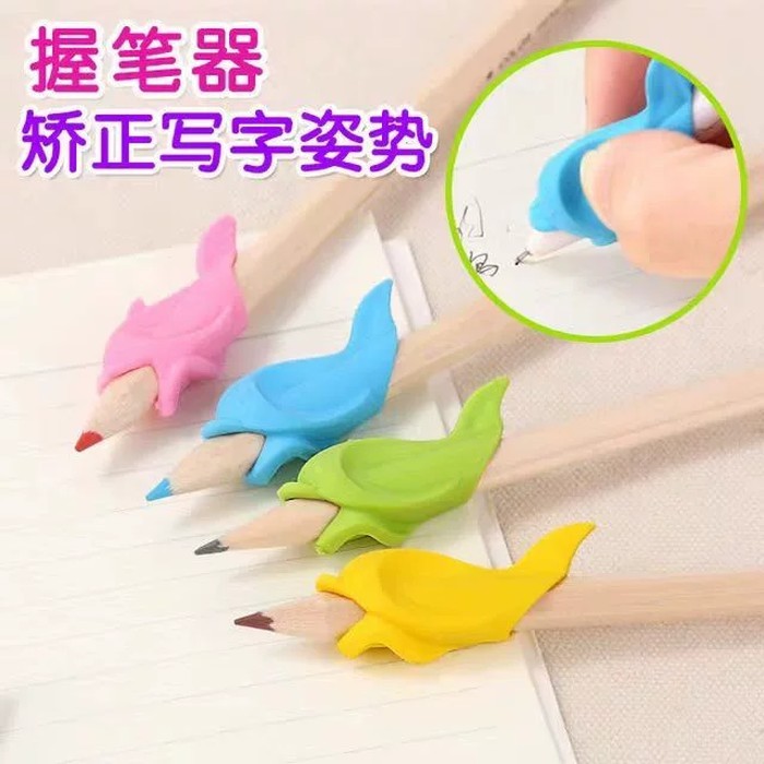 COD/ Small fish-shaped pencil grip for children, corrects pen grip ...