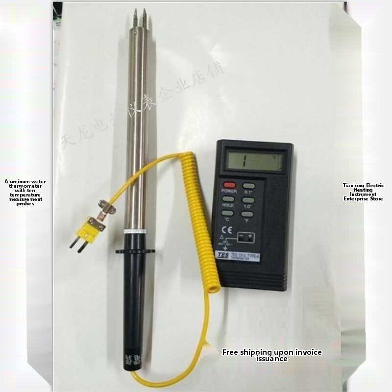 Double needle surface thermocouple, 2-pin WRNM solid rod probe, metal ...