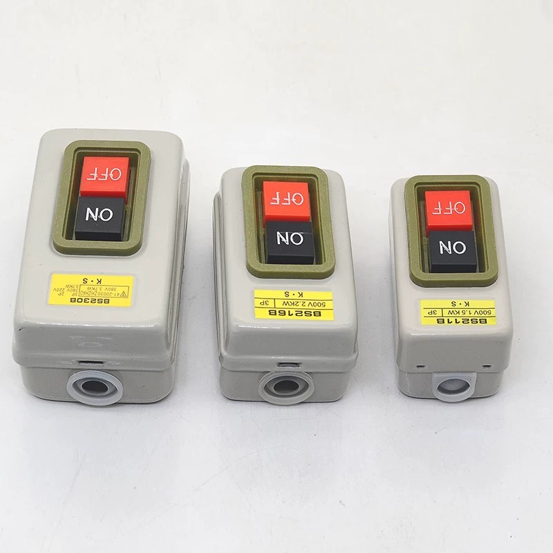 BS211B BS216B BS230B Power-operated push-button switches, three-phase ...