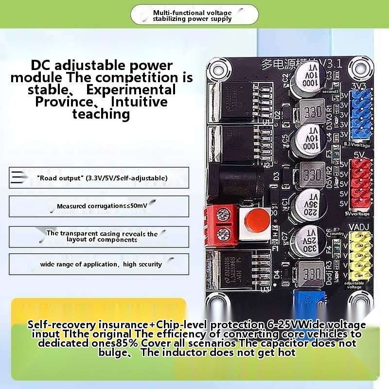 COD/LM2596 Voltage Regulator Module 3.3V 5V DC Adjustable Multi-Voltage ...