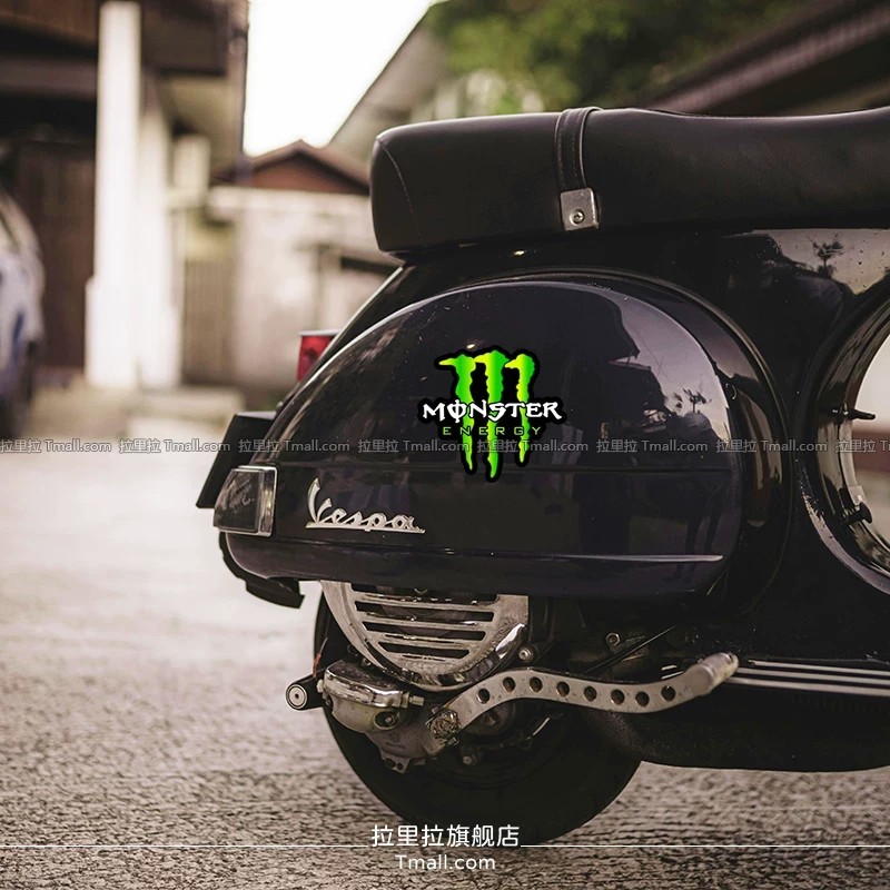COD/ Monster Energy sponsor logo racing modified motorcycle reflective ...