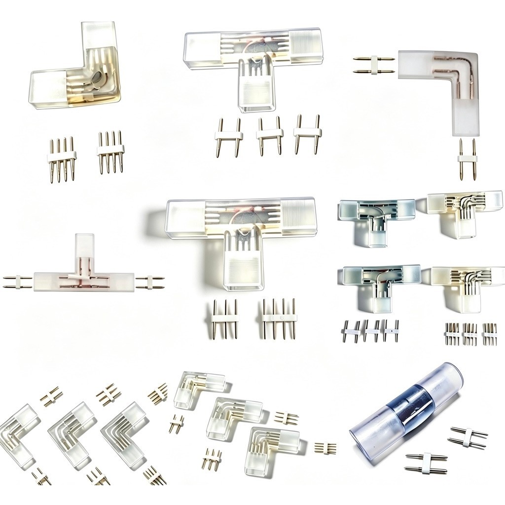 【COD&Ready】Rohstar Led Strip L-T Shaped connector 2 Pin 3 Pin 4 Pin ...