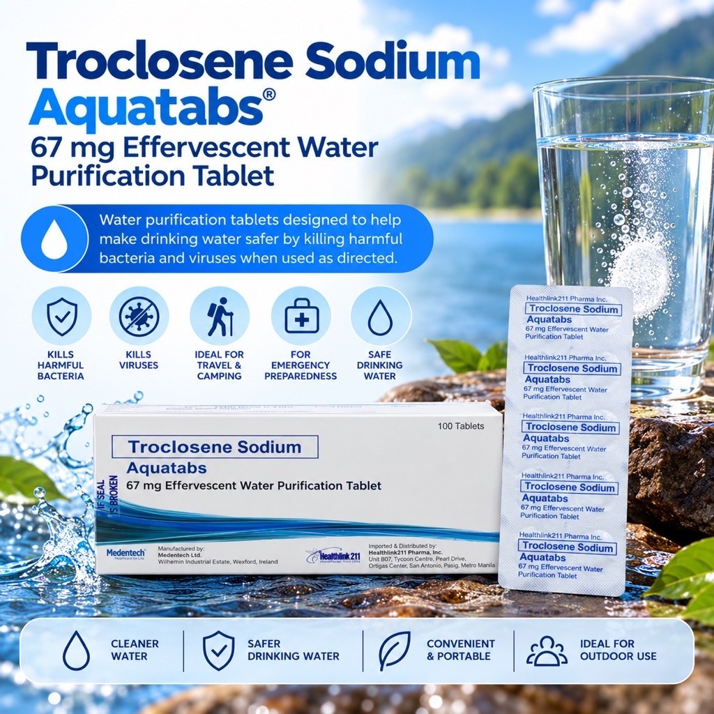 Aquatabs Water Purification Tablet 10 Pieces 2030 EXPIRY | Shopee ...