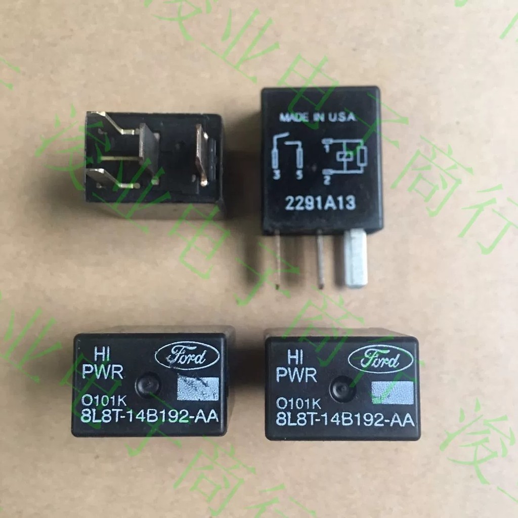 8L8T-14B192-AA Ford PWR 4-pin automotive relay, brand new, in stock ...