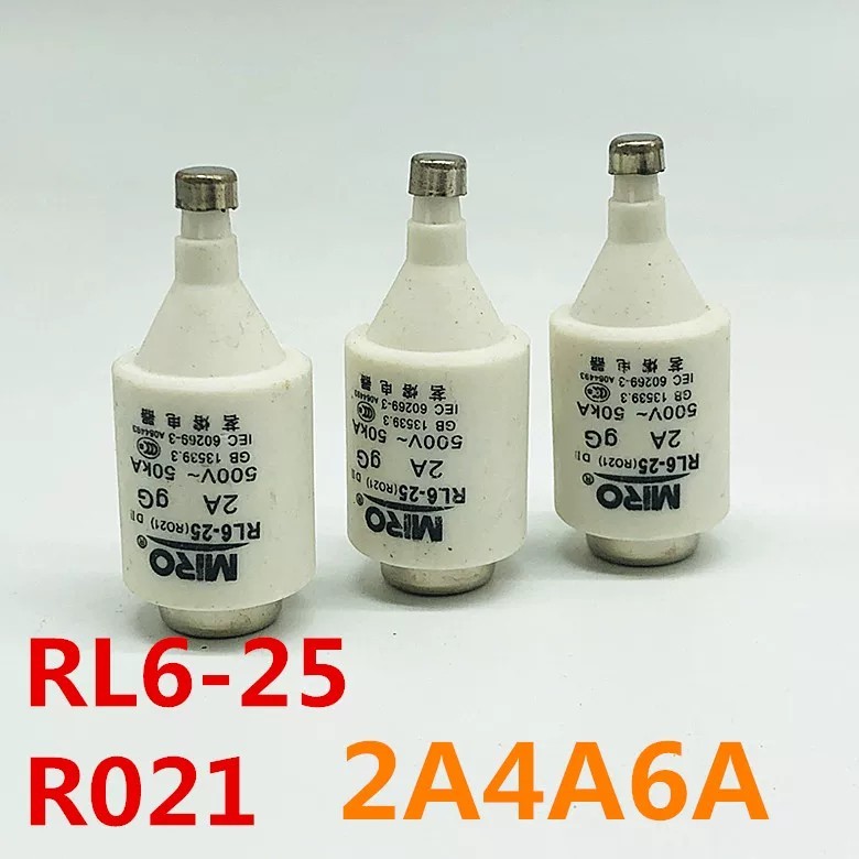 MRO Mingrong Ceramic Fuse Tube RL6-25 RO21 R021 4A 63A 500VgG Fuse 6MM ...