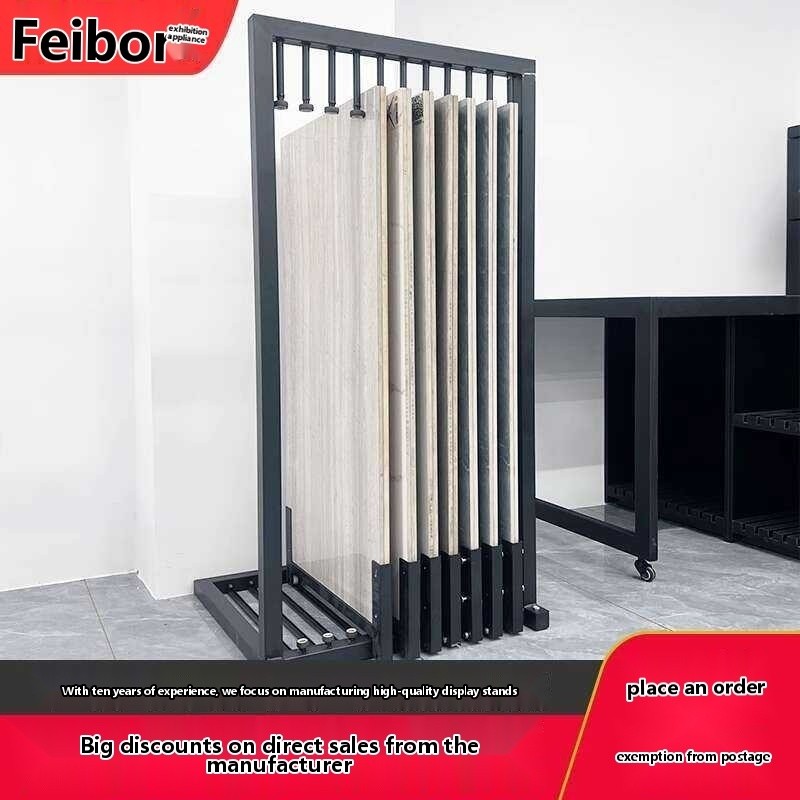 Tile Rack Large Sliding Display Stand for Slabs and Floor ...