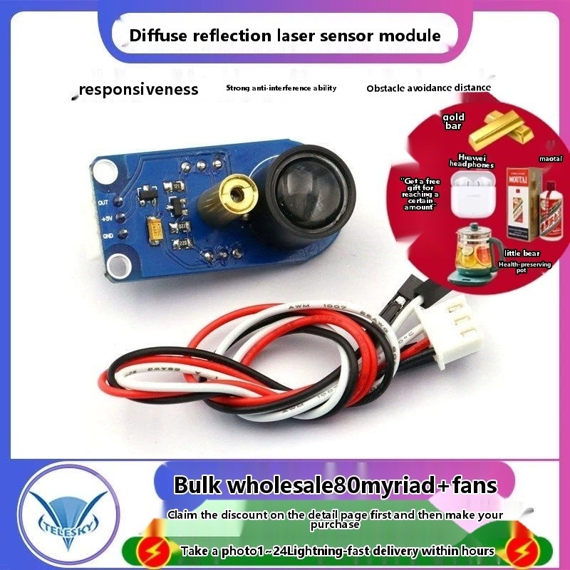 Diffuse reflection laser sensor tracking module; obstacle avoidance ...