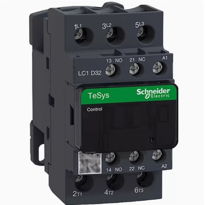 Produktbild von LC1D32… AC-Schütz 3P 32A – Für Motoren, 380V, 3-phasig, Wählbare Spulen (24V, 110V, 220V, 380V) – Kompakt & Zuverlässig