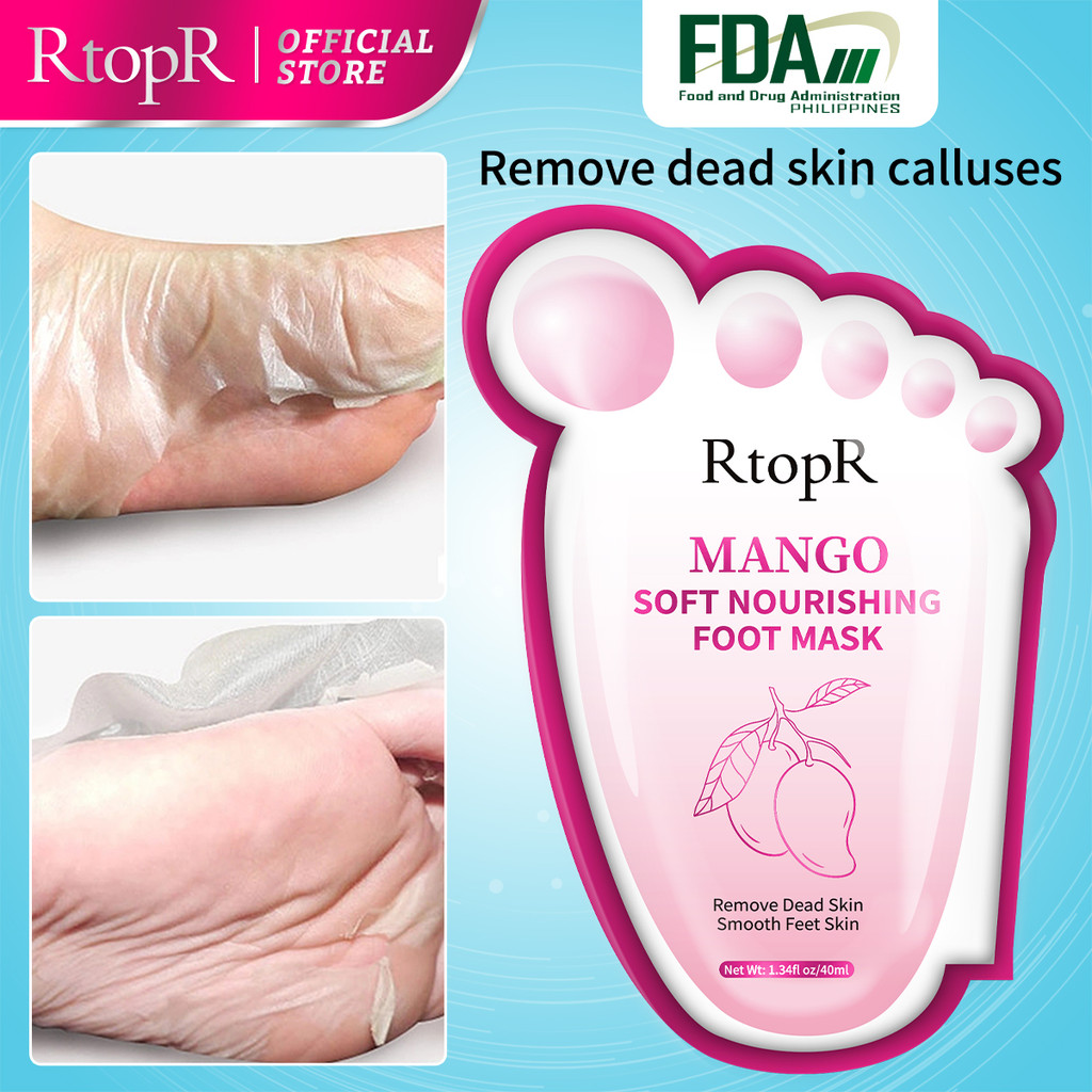 RtopR Mango Foot Mask Whitening Moisturizing Exfoliating Remove Dead ...
