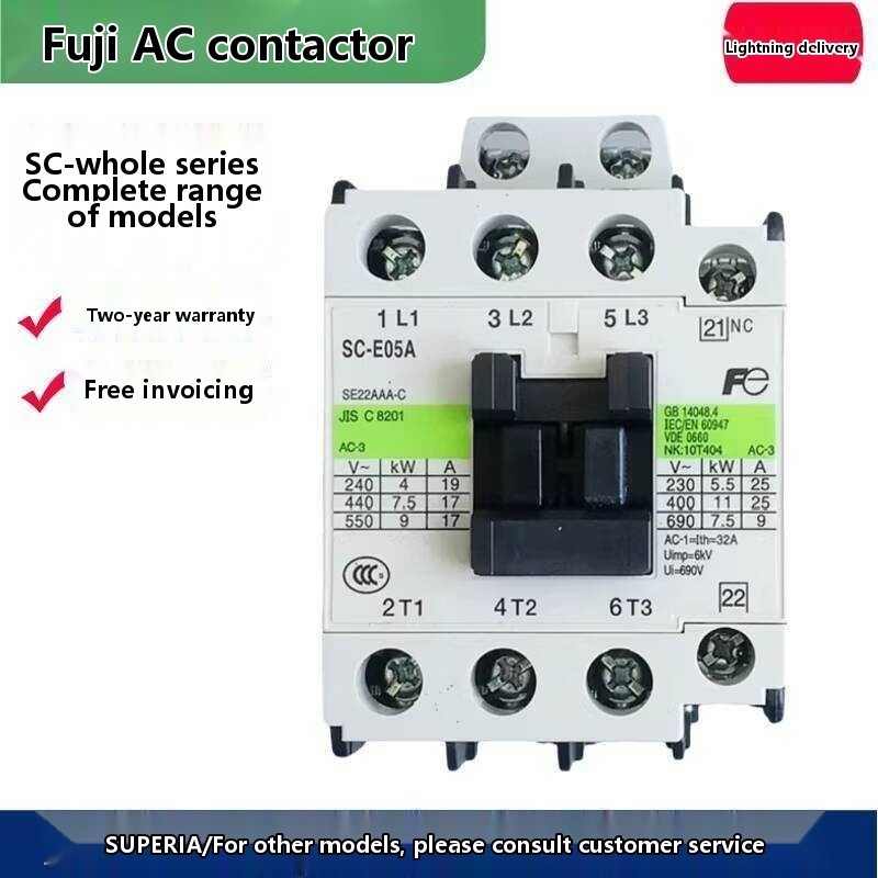 Original Ever-Cooked Fuji Ac Contactor Sc-E04 E02 E03 E05 E1P E2P E2Sp ...