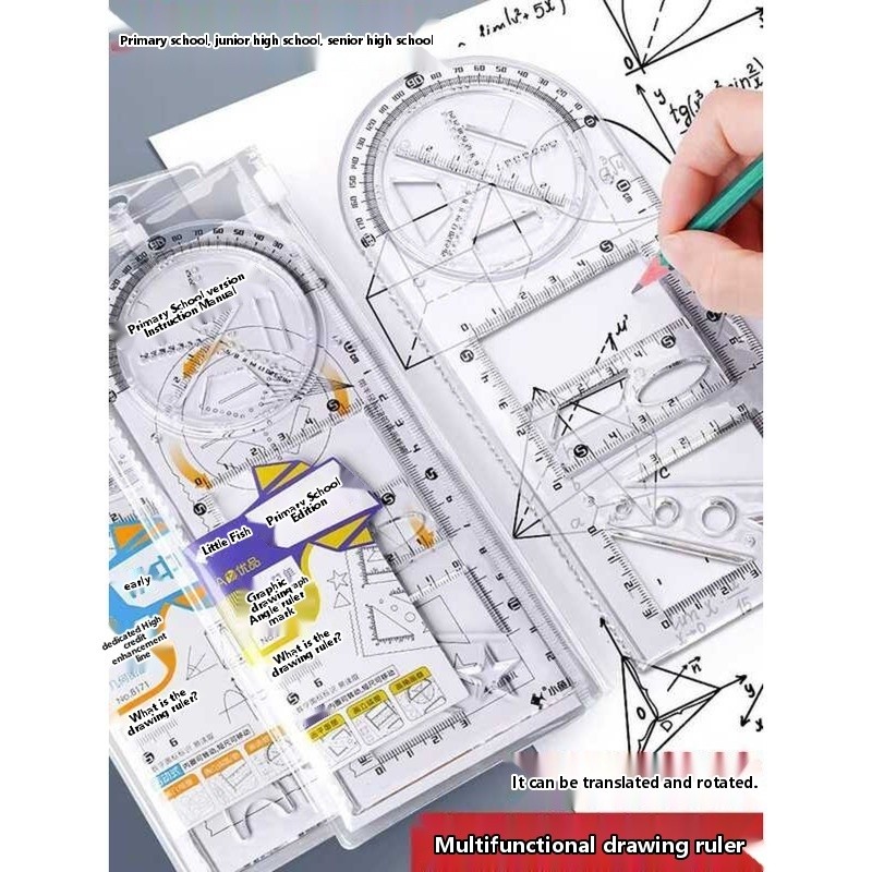 Multifunctional Geometric Protractor Tool Handwritten Report Template ...