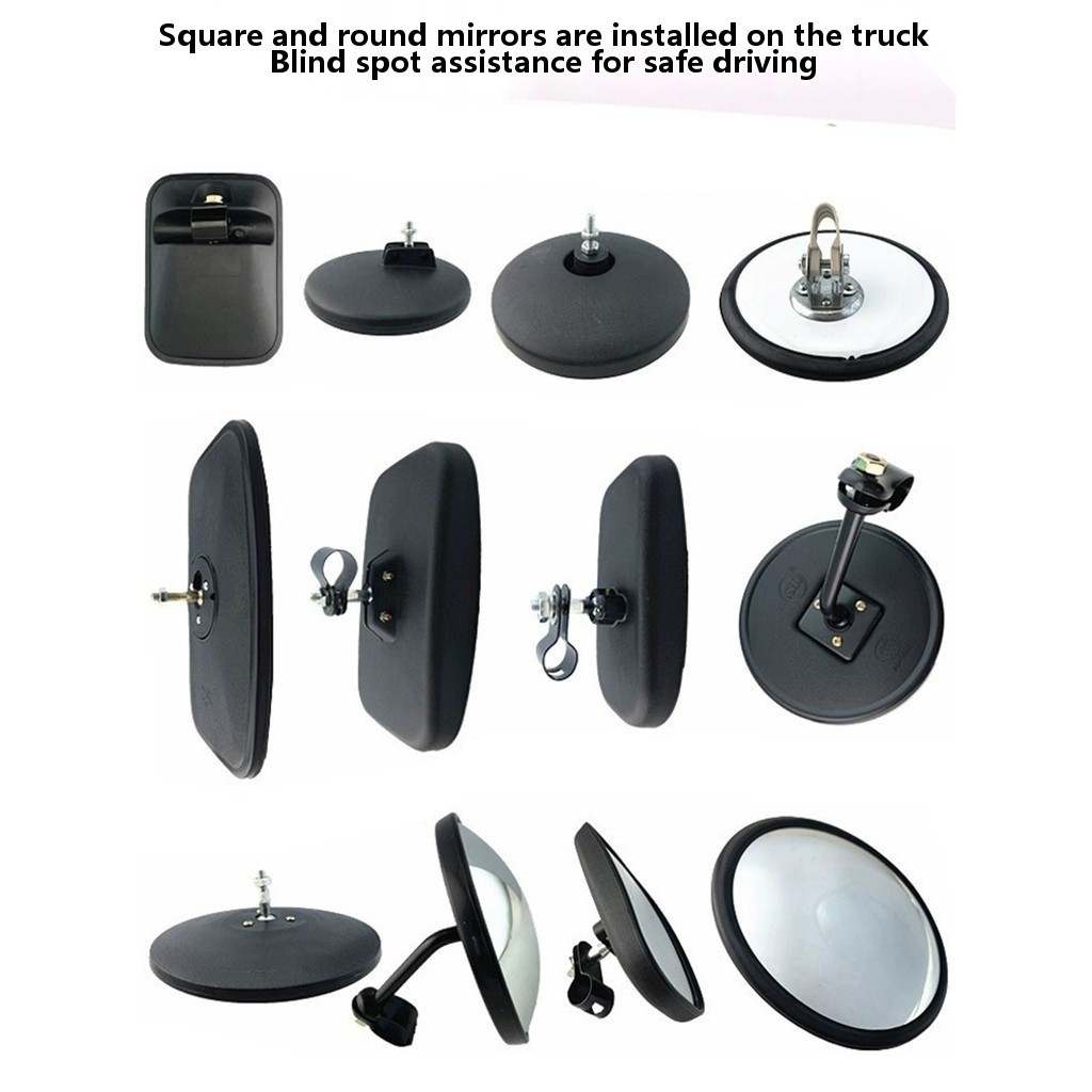 Add-on mirrors for cars and trucks: small square mirrors, round mirrors ...