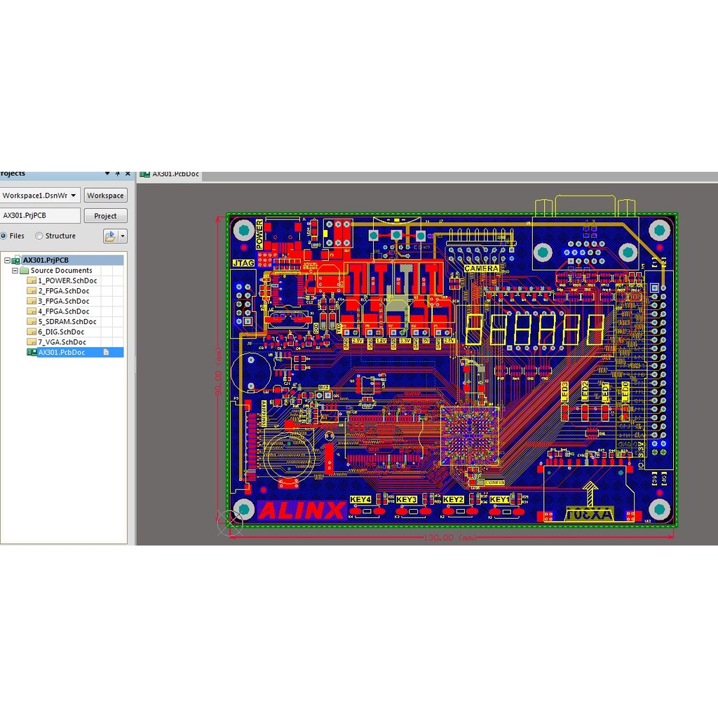 Cod⭐♧ FPGA development board main controller EP4CE6F17C8 schematic and ...