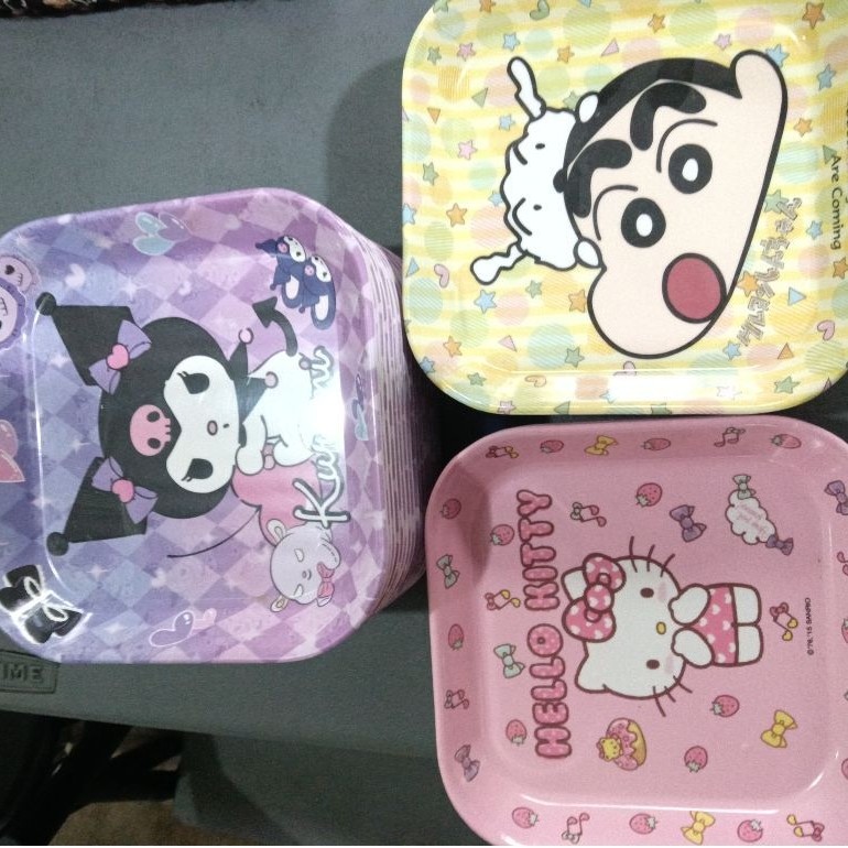 Melamine Cup Hello Kitty Melody Minnie Mouse Shin-Chan Melamine Platito ...