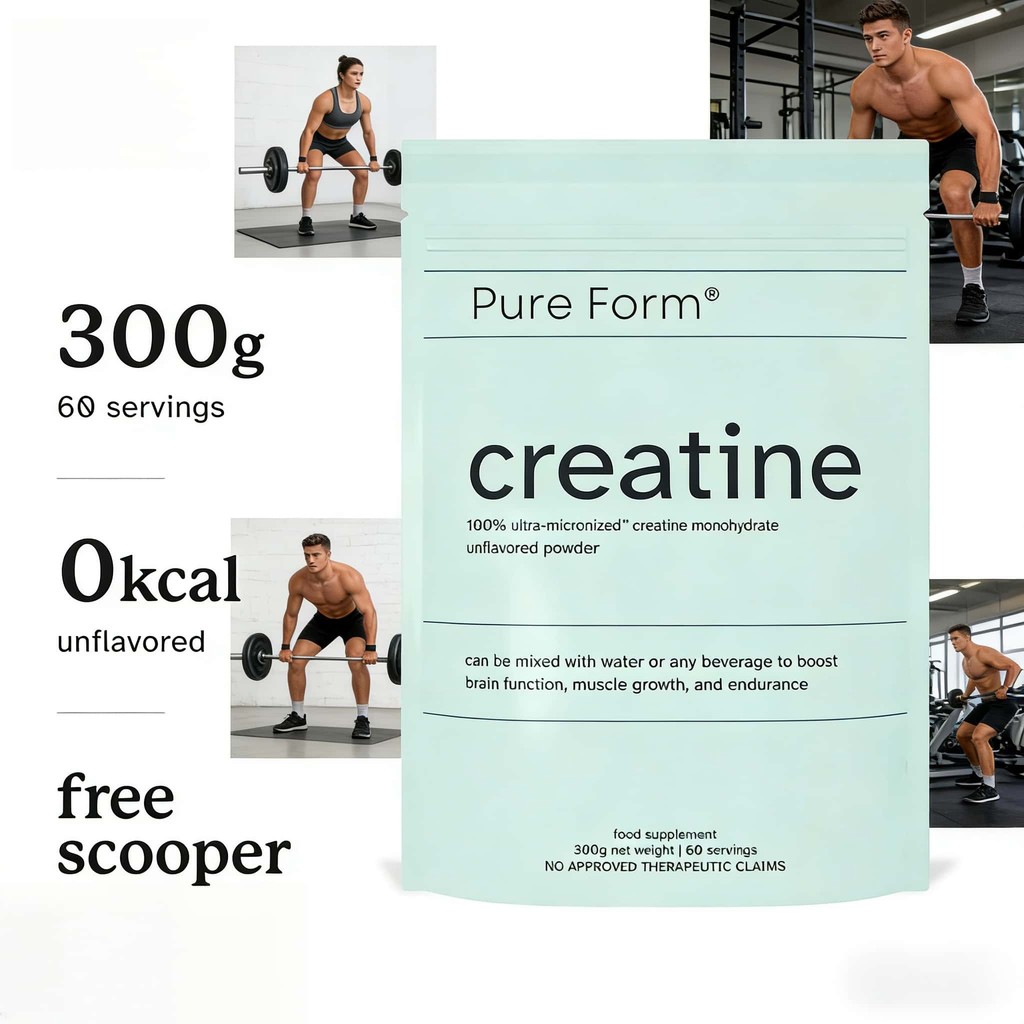 Pure Form® Ultra-Micronized™ Creatine Monohydrate | Unflavored Powder ...