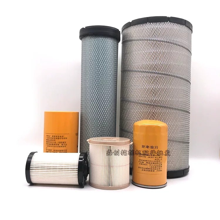 Hyundai R215VS 205VS excavator oil filter, diesel air-fuel separator ...