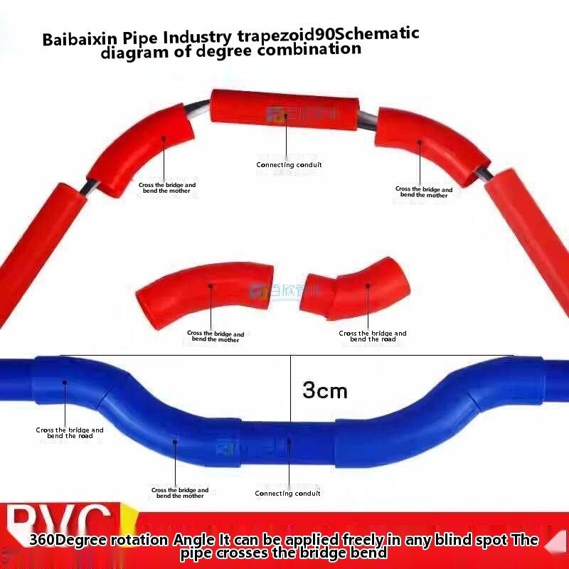 Home Improvement New Product 4 Points 20mm 135 45 Degree PVC Bridge ...