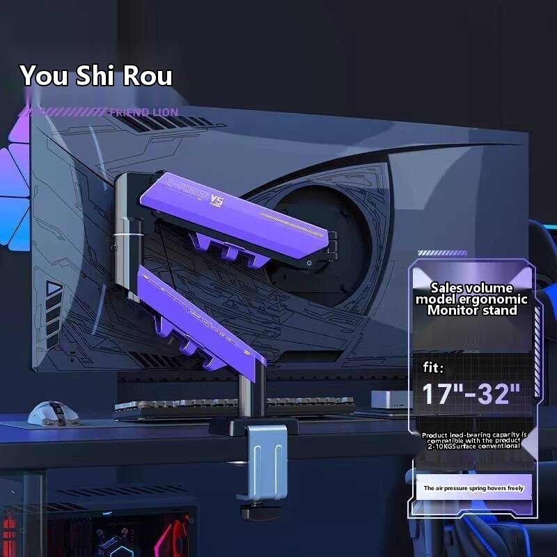 Monitor Pneumatic Rotating Mechanical Computer Screen Arm Desktop ...