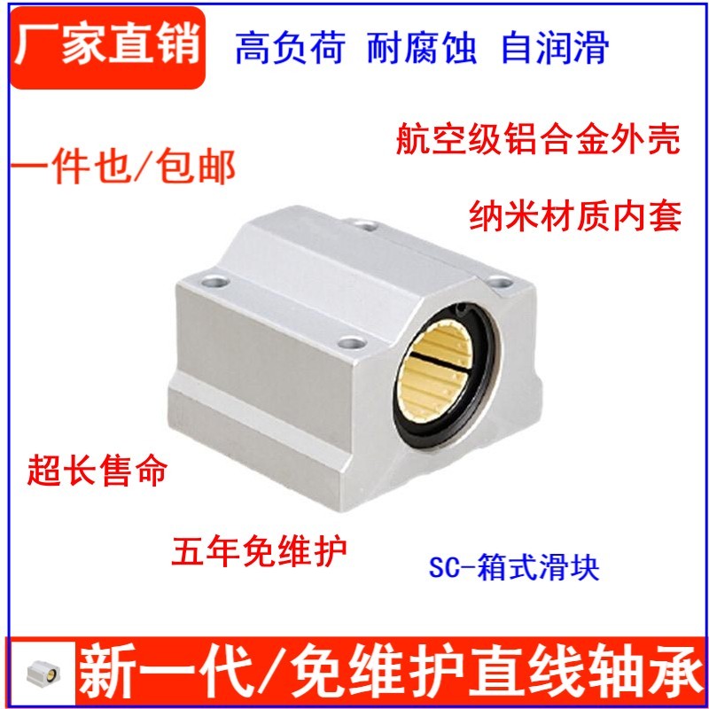 New generation engineering plastic box-type linear bearing slider seat ...