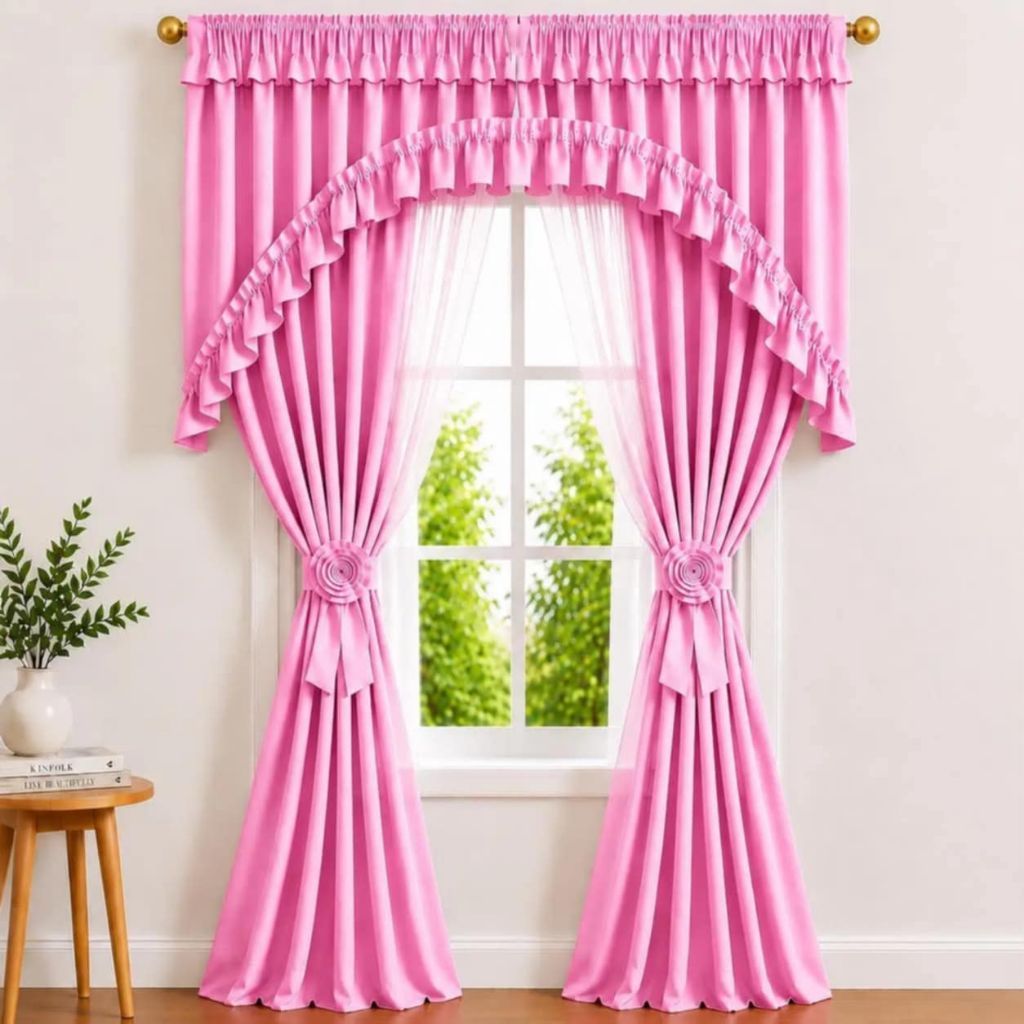 Tasyo New Plain Double Panel Curtains Elegant So Aesthetic | Shopee ...