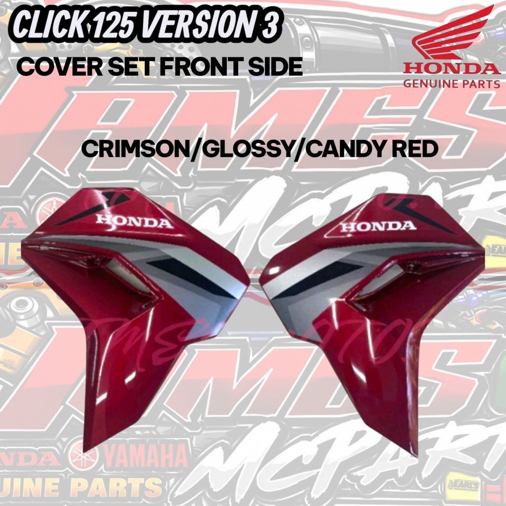 Cover Set Front/Front Side For Click Version 3 (K2V) Crimson Red ...