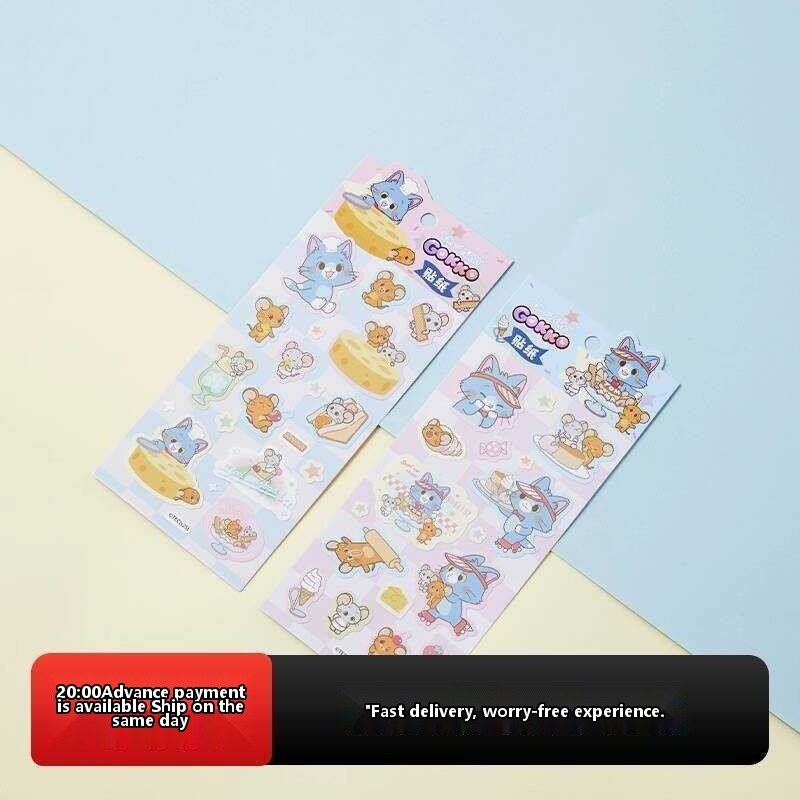 Miniso Tom and Jerry Gokko Cute Children's Baby Reward Stickers ...