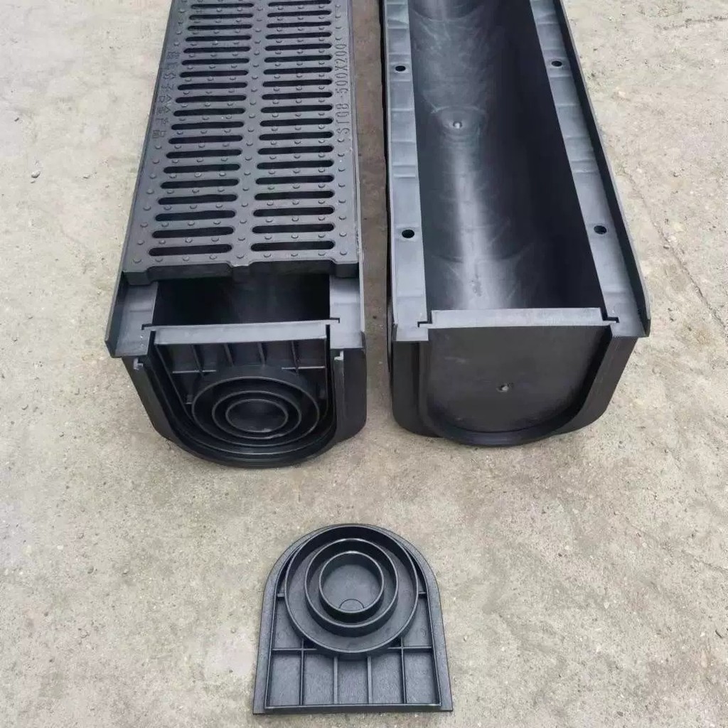 Prefabricated drainage ditch U-shaped channel plug, plug plate, baffle ...