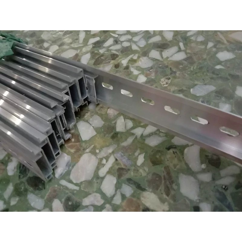 Aluminum 1-meter guide rail, 35mm external clamp guide rail, C45 ...