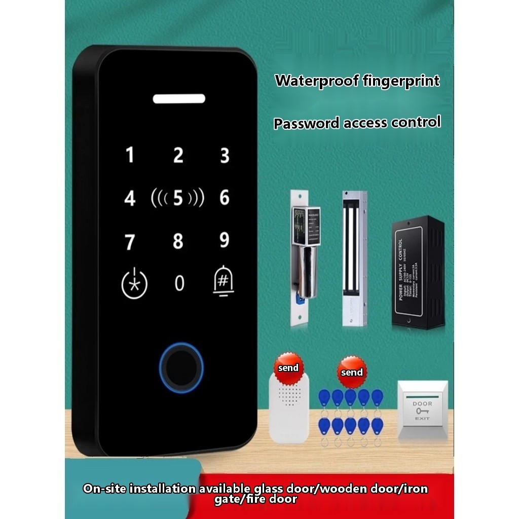 COD/Fingerprint card swipe password access control system all-in-one ...