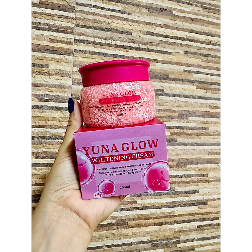 ON HAND YUNA GLOW WHITENING CREAM BY BMRS PLACENTA COLLAGEN GLUTATHIONE