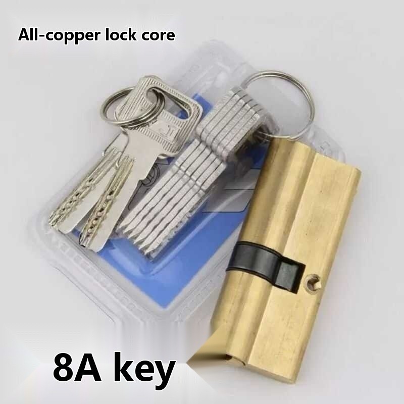 All universal AB copper anti-theft door large lock core | Shopee ...