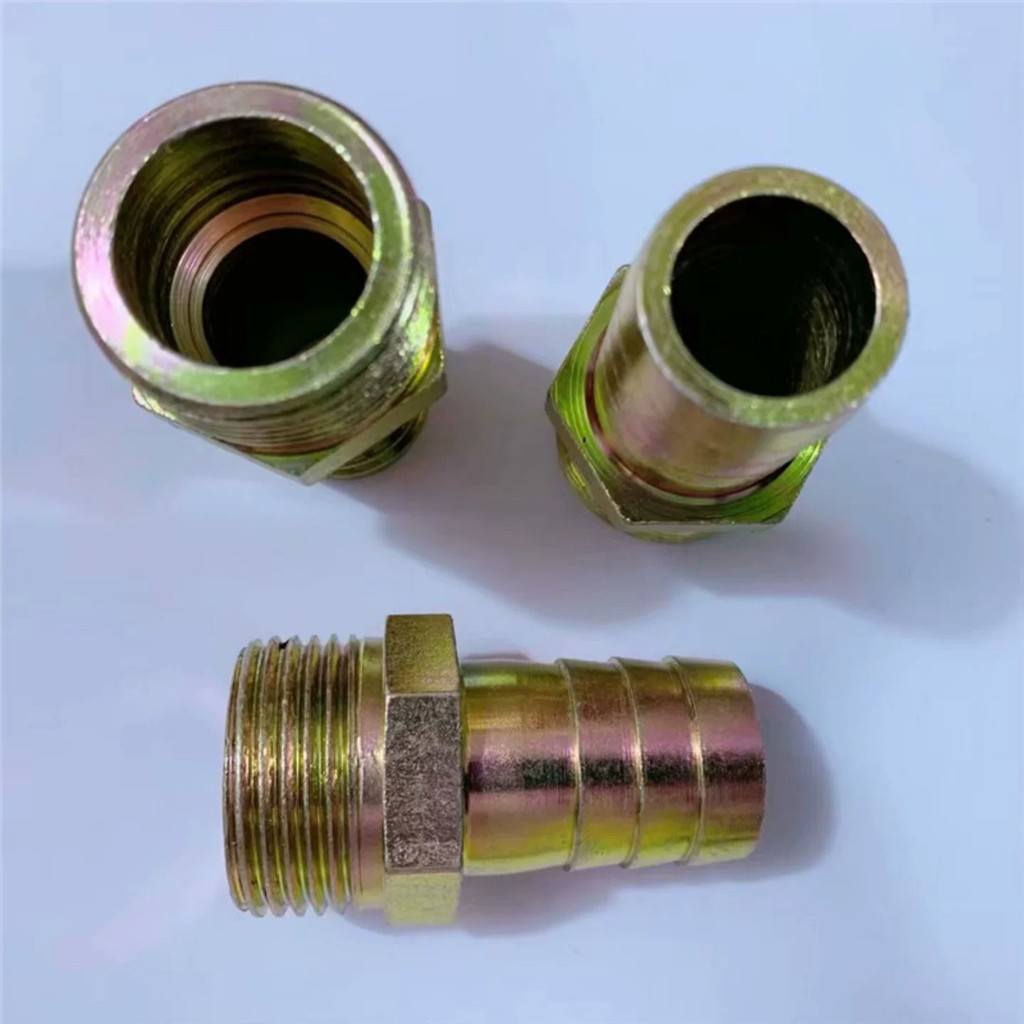 Hydraulic external thread pagoda-shaped straight connector, external ...