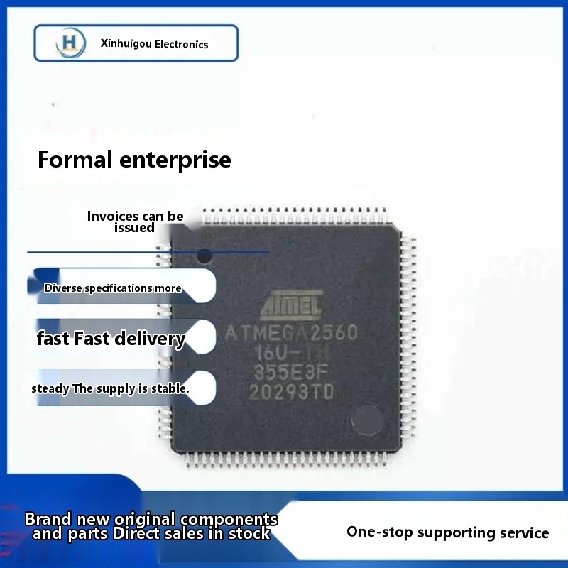 COD/Brand new, genuine ATMEGA2560-16AU TQFP-100 256K flash memory 5V 8 ...