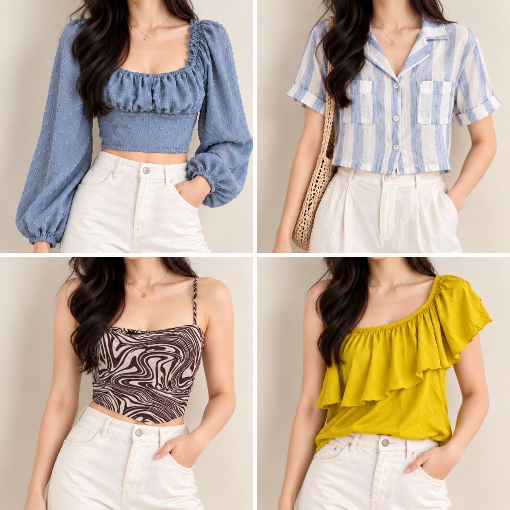 PREMIUM Aesthetic Vintage Y2K Blouses | Preloved Thrift Ukay-Ukay ...