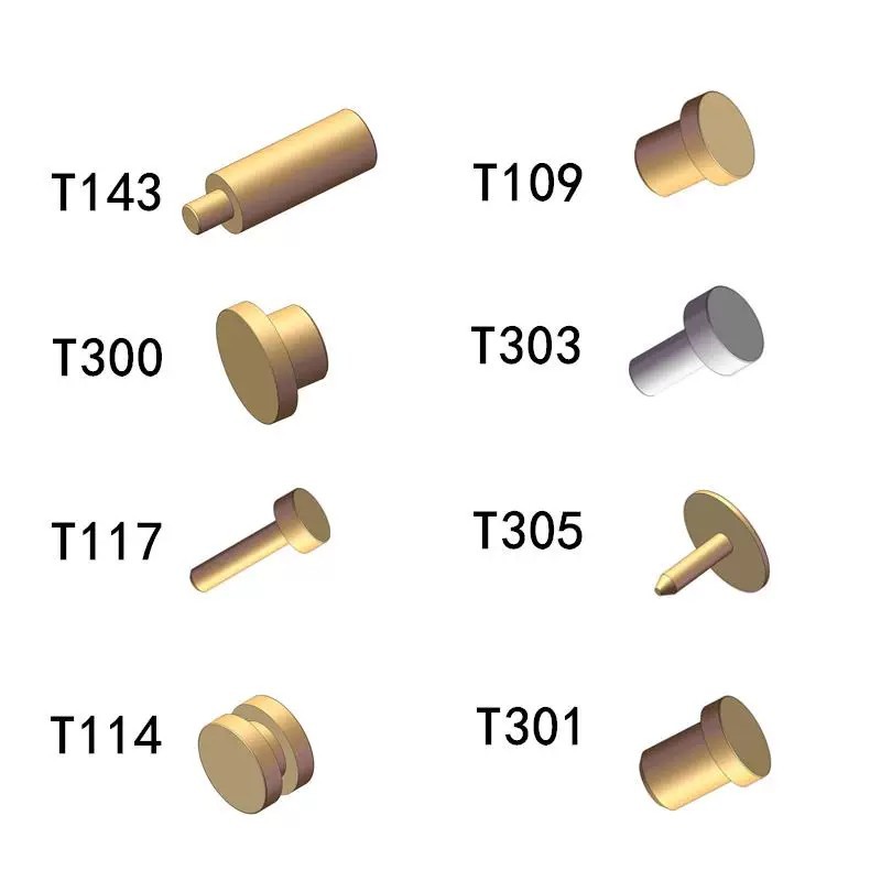 Solid conductive pin charging copper post contact female pin conductive ...