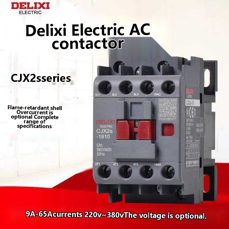 Delixi Cjx2S-1810 Ac Contactor 1210 220V 2510 Single-Phase 380 Three ...