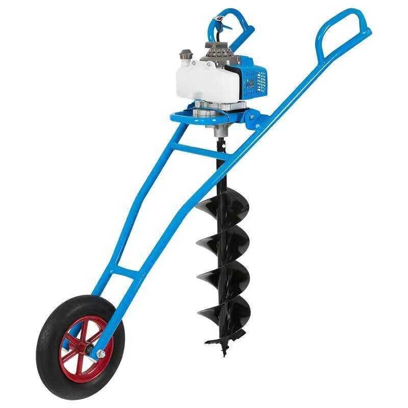 Ground Drill Pit Machine Driving Fertilization Agricultural Orchard ...