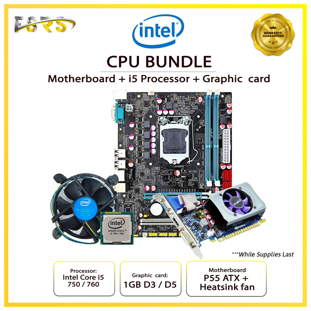 BUNDLE PACKAGE || i5 Bundle Set w/ GPU + Heatsink Fan | i3 Bundle No ...