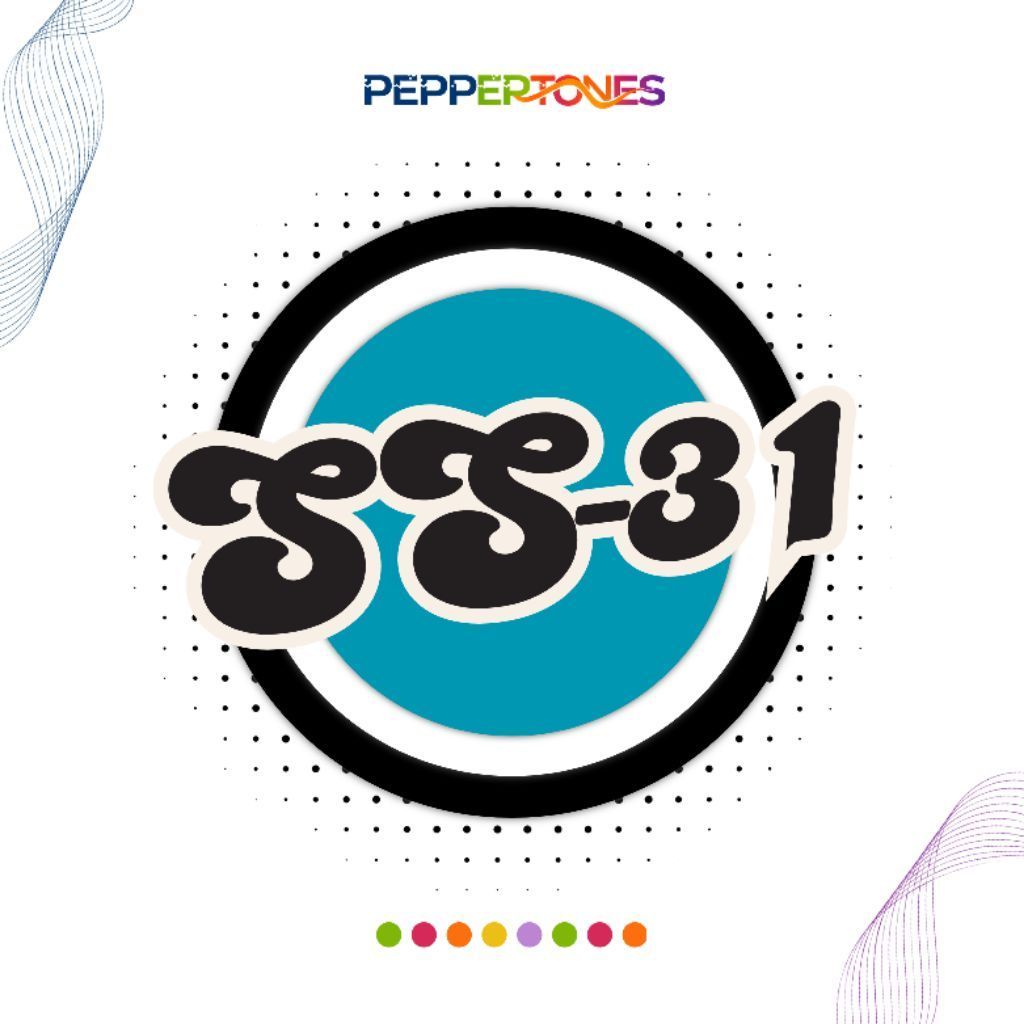 Peppertones S31 Sticker Decal Round Cartoon Letter Design | Shopee ...